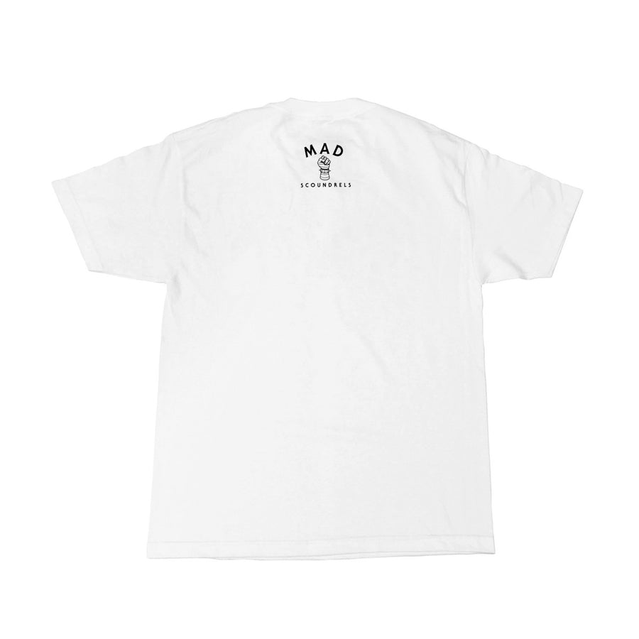 MAD SCOUNDRELS - Mens White Tee