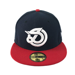 DLOG - New Era 59Fifty Fitted Cap - Navy Red